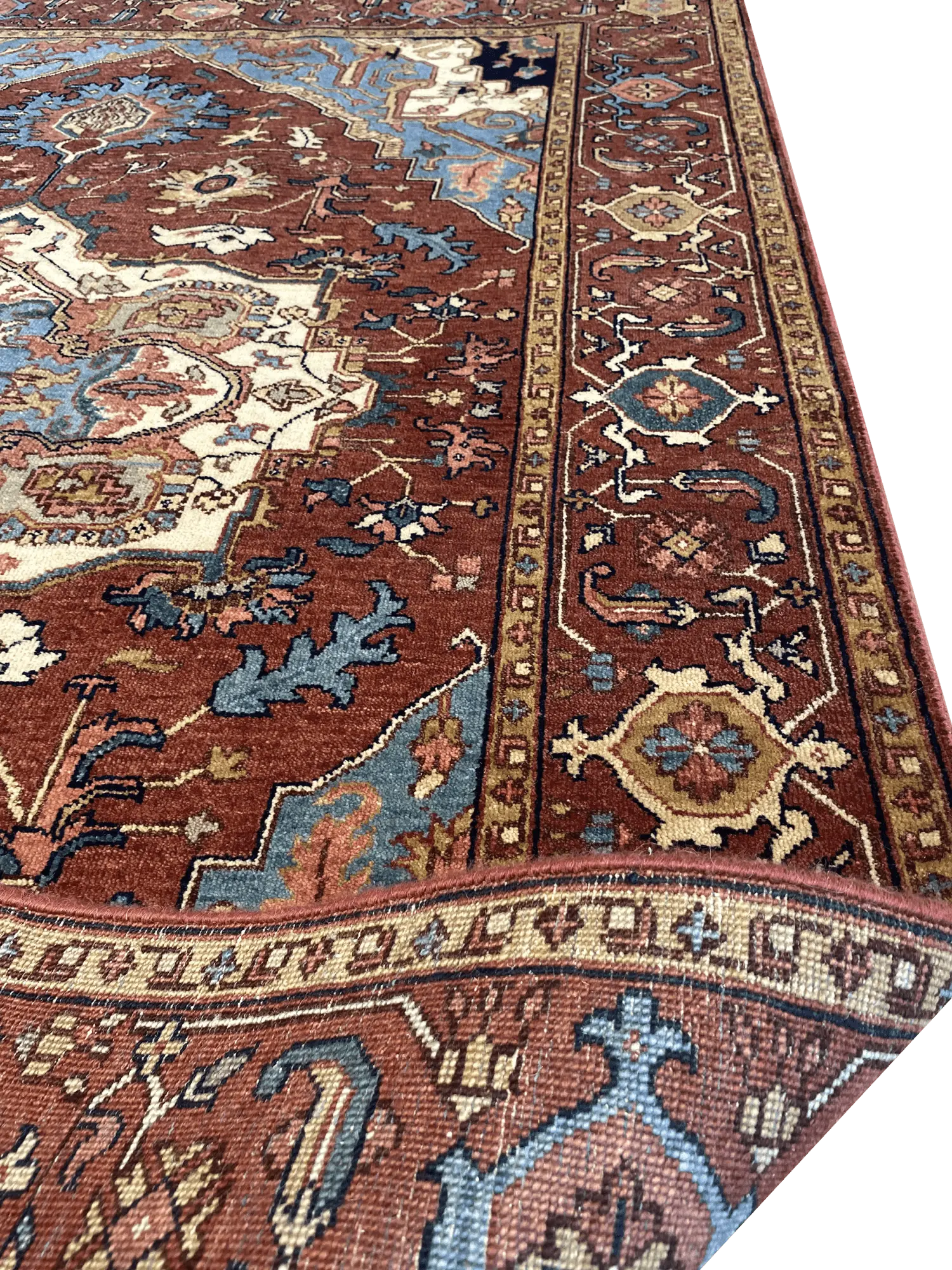 Heriz 5' x 6' 10" Wool Handmade Area Rug - Shabahang Royal Carpet