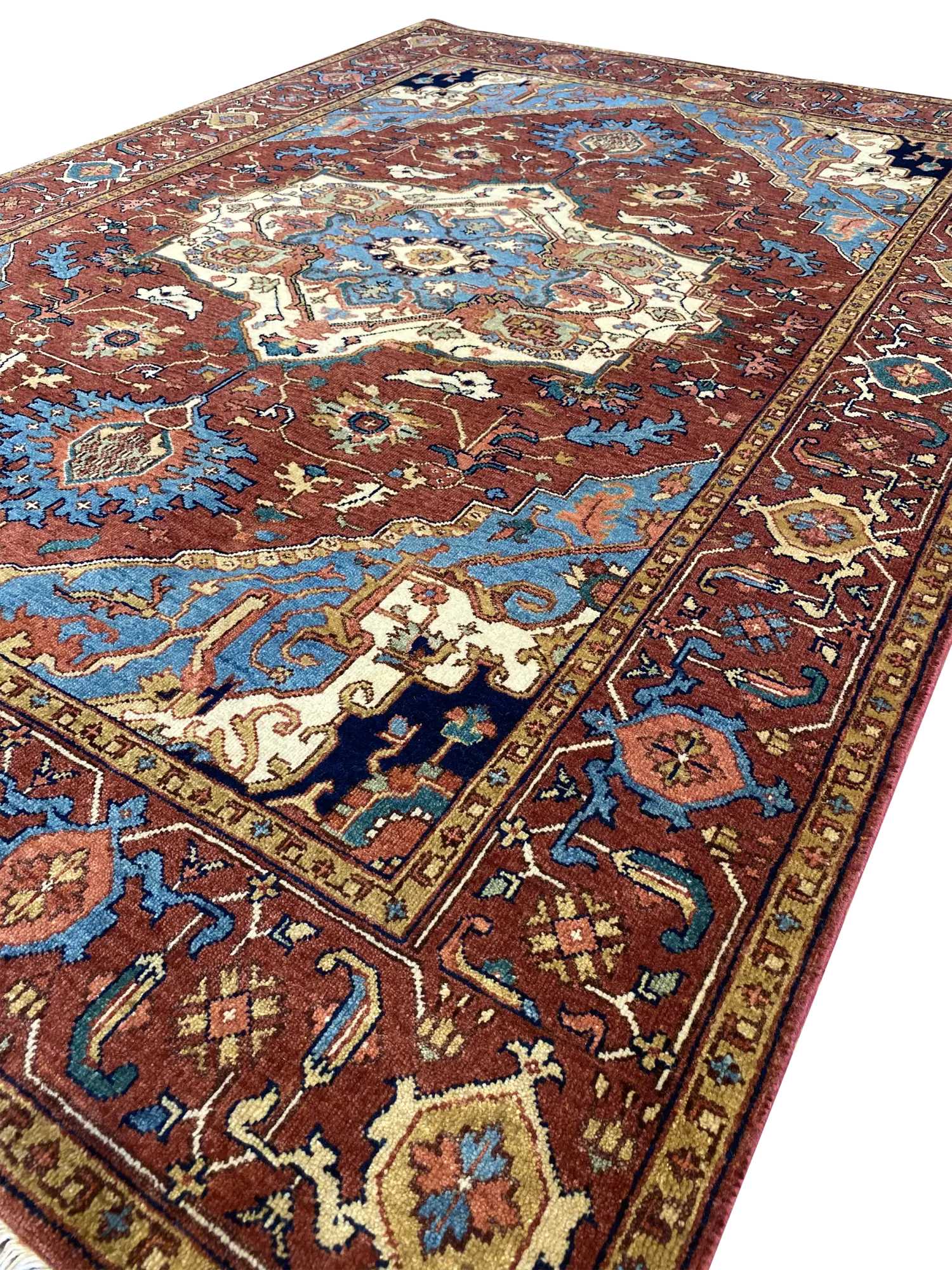 Heriz 5' x 6' 10" Wool Handmade Area Rug - Shabahang Royal Carpet