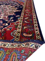 Vintage Persian Bakhtiari 7' 5" x 10' 6" Handmade Wool Area Rug - Shabahang Royal Carpet