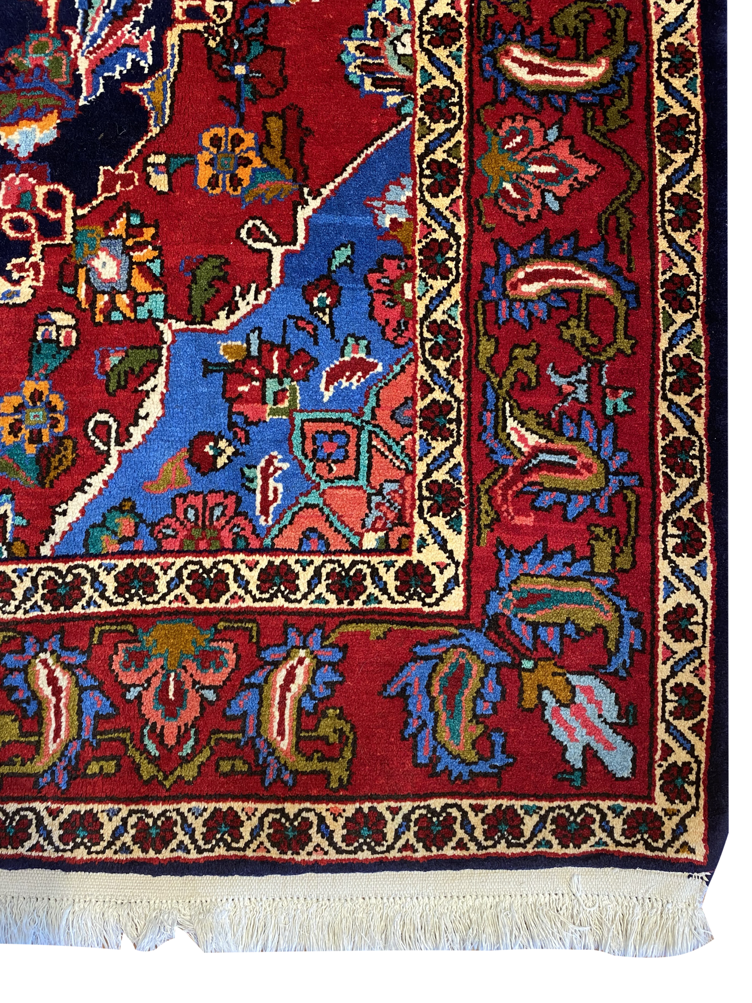 Vintage Persian Bakhtiari 7' 5" x 10' 6" Handmade Wool Area Rug - Shabahang Royal Carpet