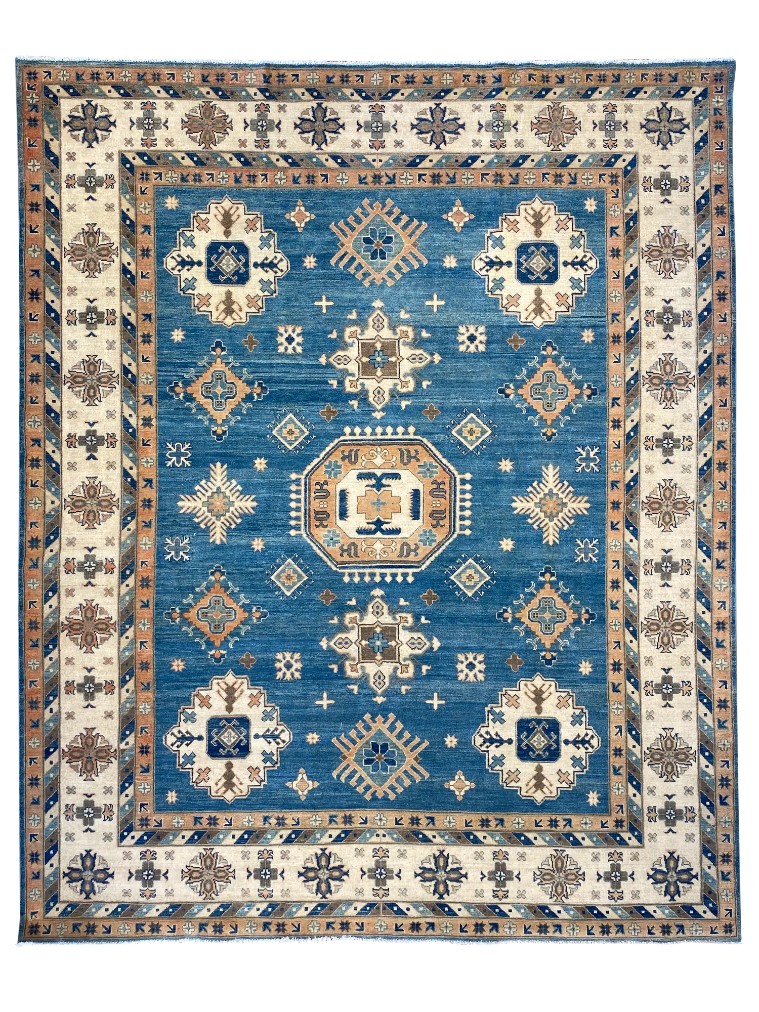 Kazak 8' 2" x 9' 10" Handmade Area Rug - Shabahang Royal Carpet