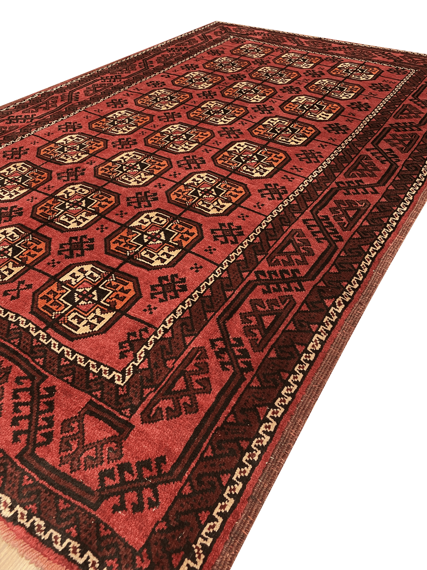 Antique Persian Balouchi 4' 10" x 7' 7" Handmade Wool Area Rug