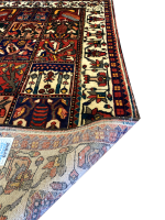 Vintage Persian Bakhtiari 4' 1" x 6' 7" Handmade Wool Area Rug - Shabahang Royal Carpet