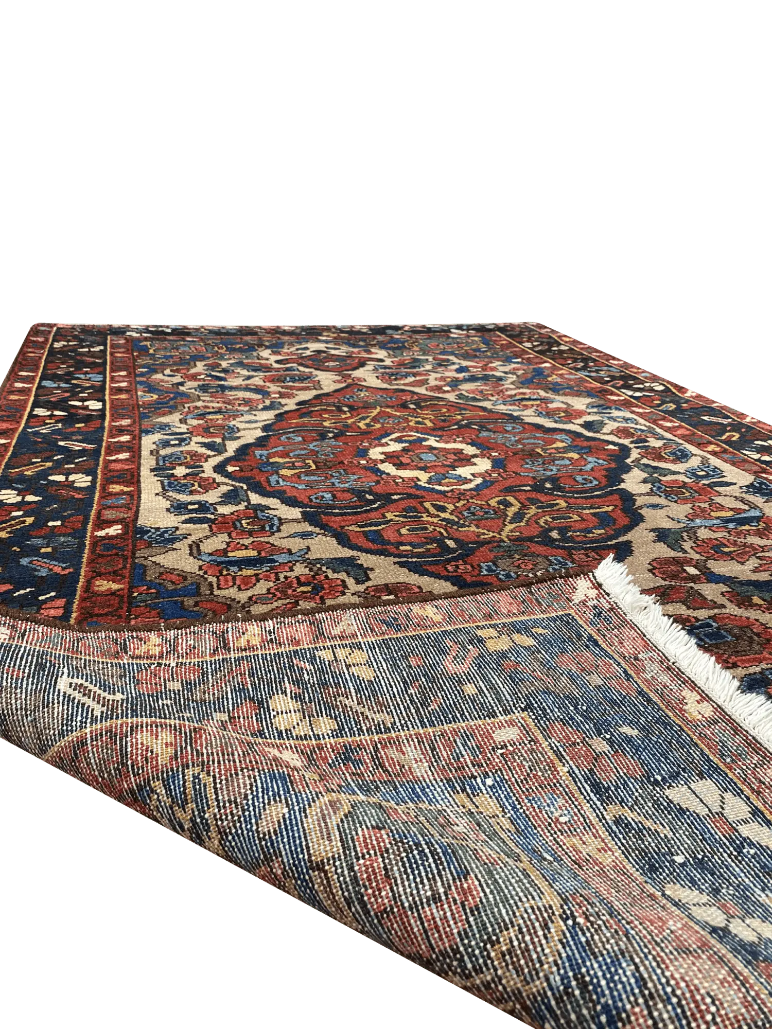 Antique Persian Bakhtiari Rug 3' 11" x 6' 7"