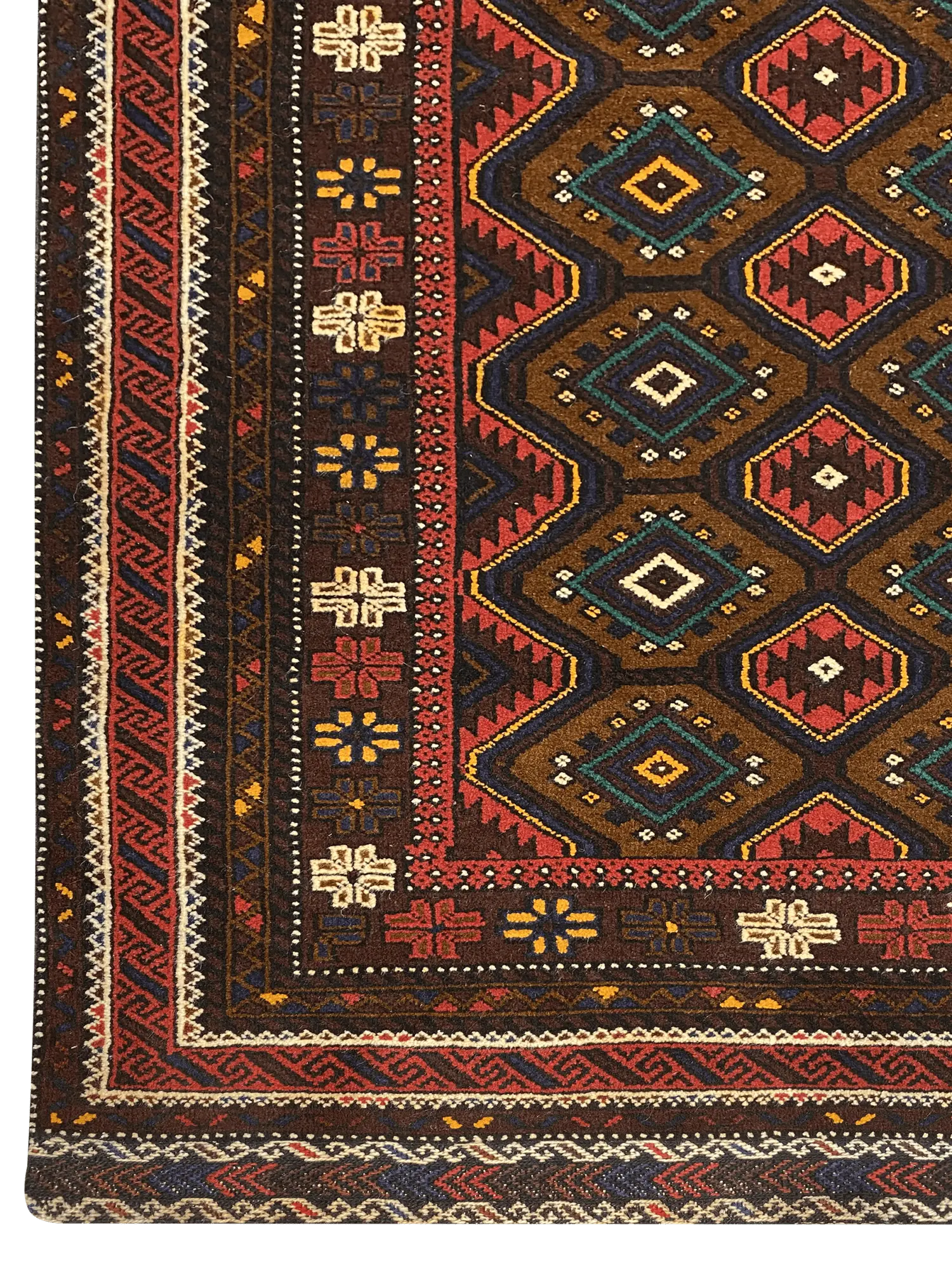 Balouchi Tribal 4' x 6' 8" Wool Handmade Area Rug