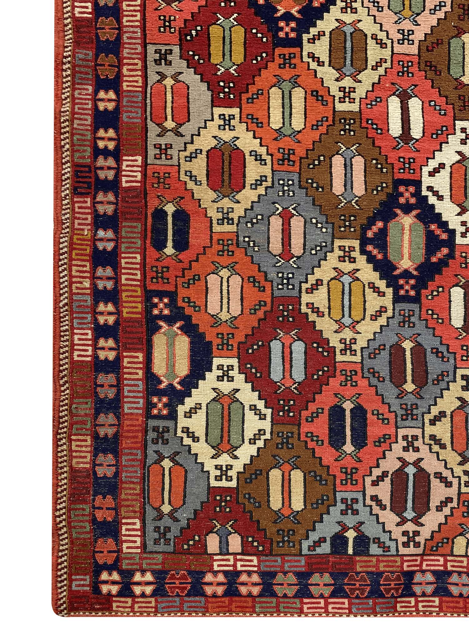 Persian Soumak 3' 9" x 6' 5" Flat Weave Area Rug
