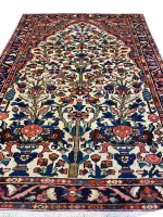 Antique Persian Bakhtiari 4' 5" x 6' 5" Handmade Wool Area Rug - Shabahang Royal Carpet