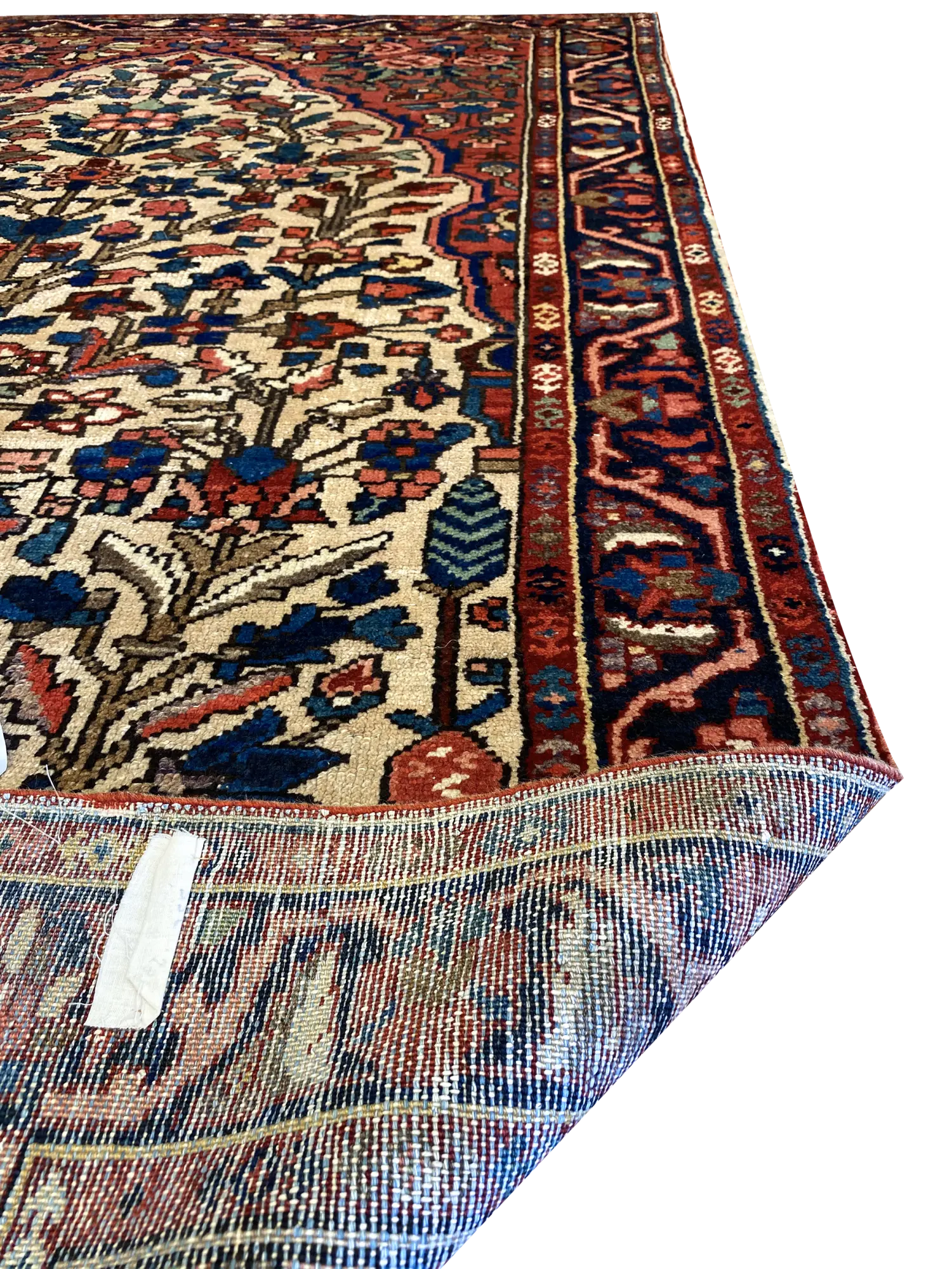 Antique Persian Bakhtiari 4' 5" x 6' 5" Handmade Wool Area Rug - Shabahang Royal Carpet