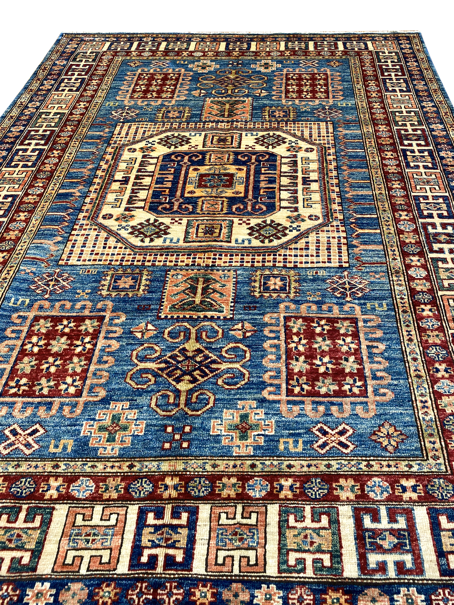 Super Kazak 5' x 7' Handmade Area Rug - Shabahang Royal Carpet