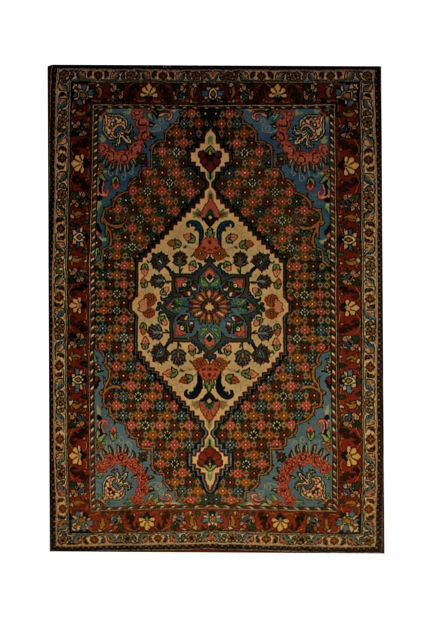 Persian Bakhtiari 3' 6" x 4' 11" Handmade Area Rug - Shabahang Royal Carpet