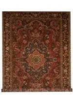 Vintage Persian Bakhtiari 8' 8" x 12' Handmade Area Rug - Shabahang Royal Carpet
