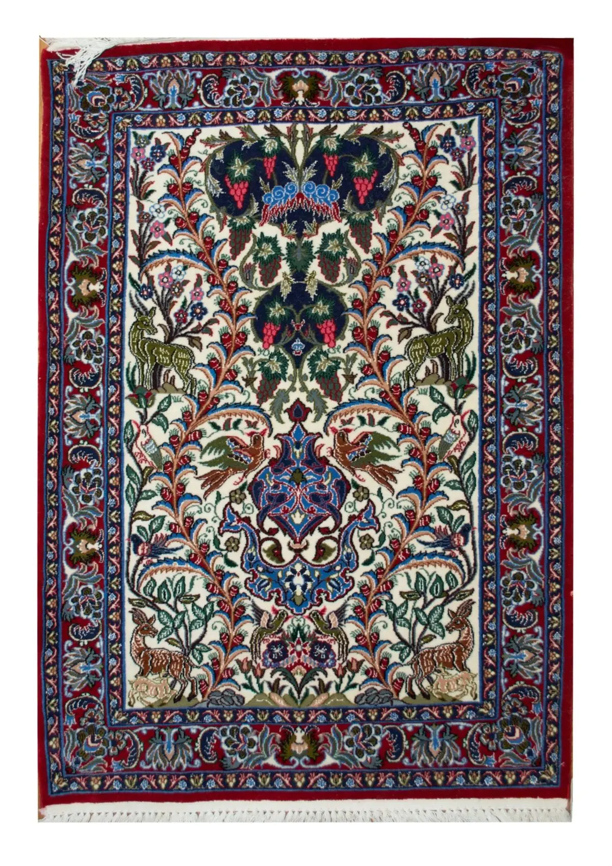 Persian Esfahan rug 2' 4" x 3' 3" Handmade Area Rug - Shabahang Royal Carpet