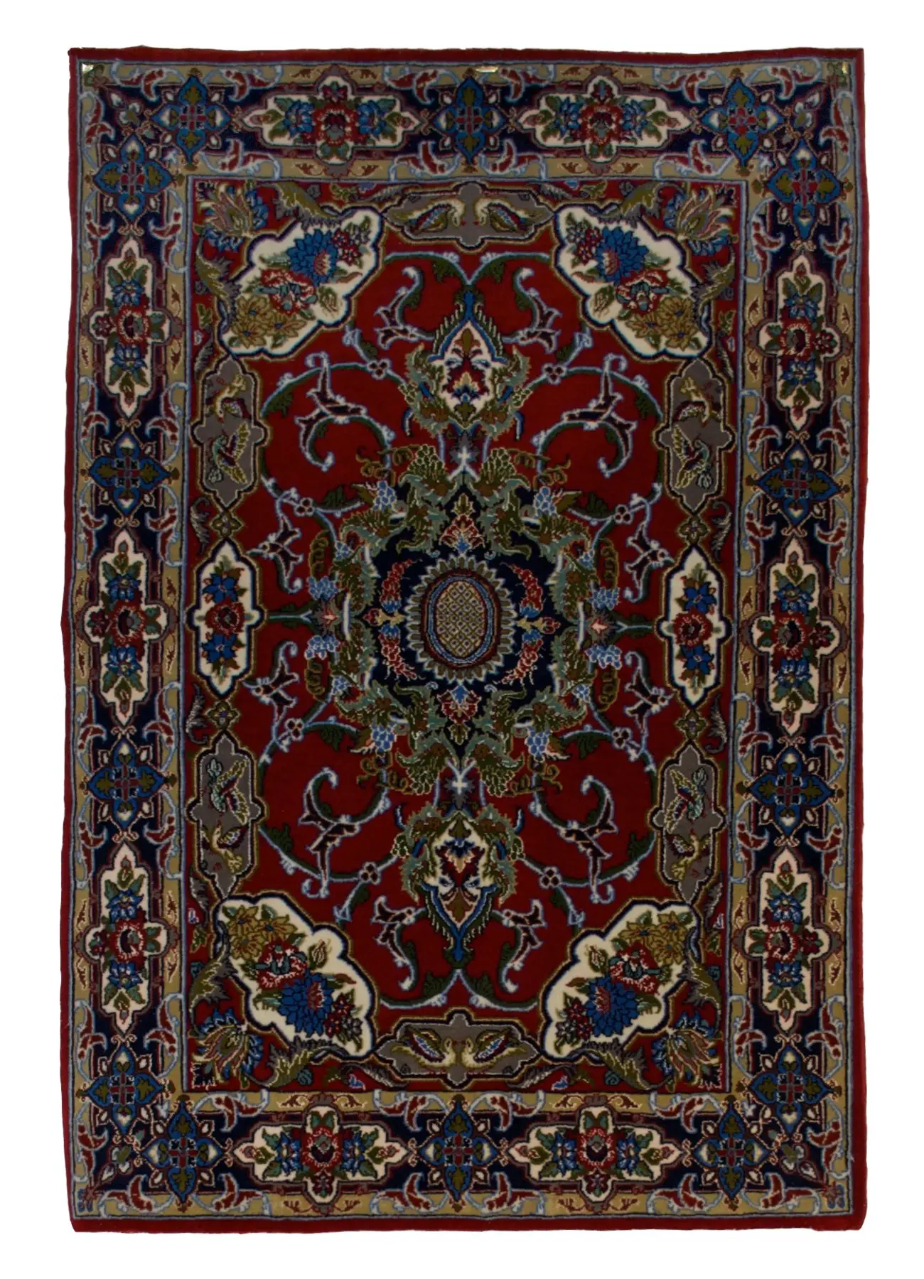 Persian Esfahan rug 2' 4" x 3' 6" Handmade Area Rug - Shabahang Royal Carpet