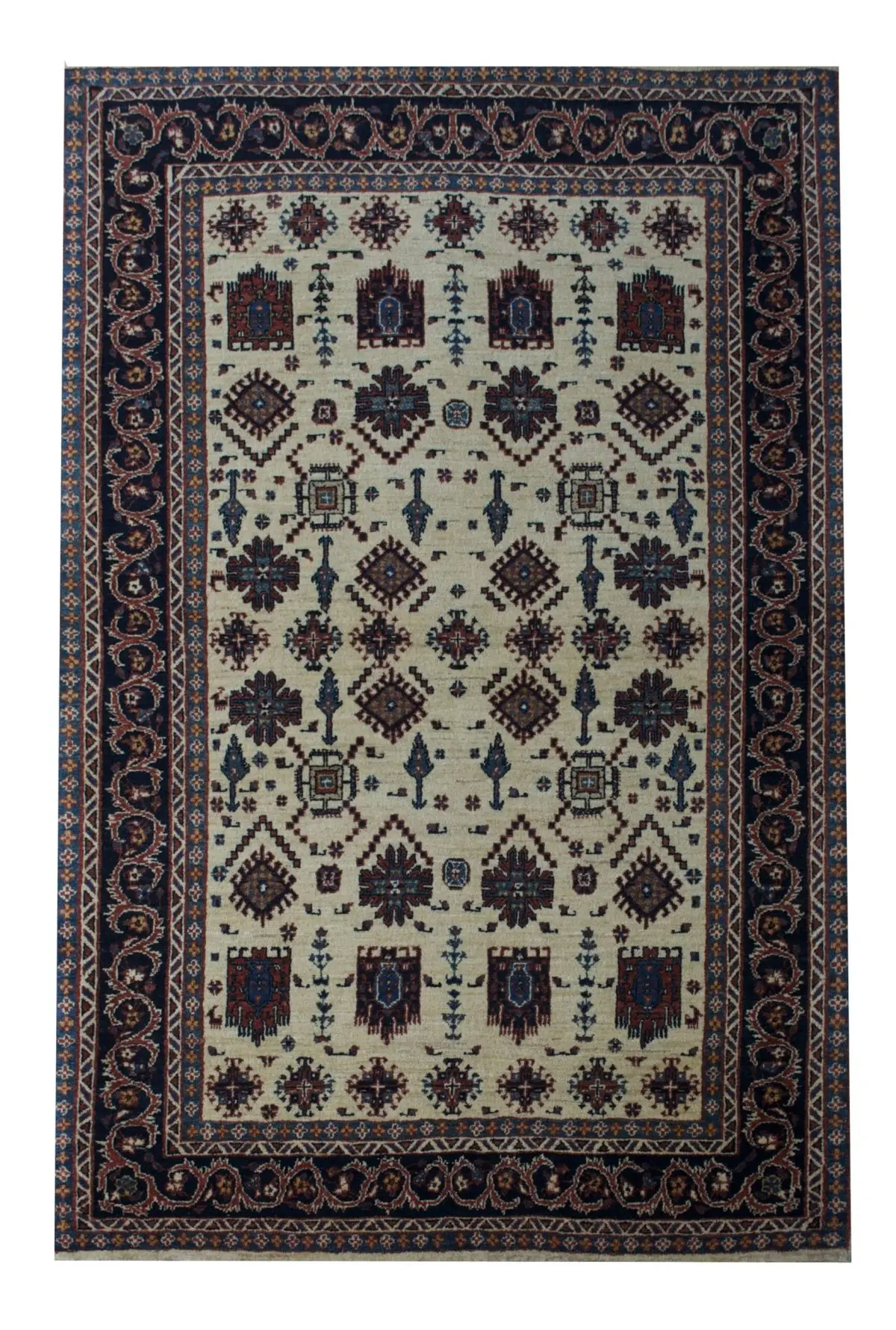 Persian Gabbeh 3' 6" x 5' 4" Wool Handmade Area Rug - Shabahang Royal Carpet