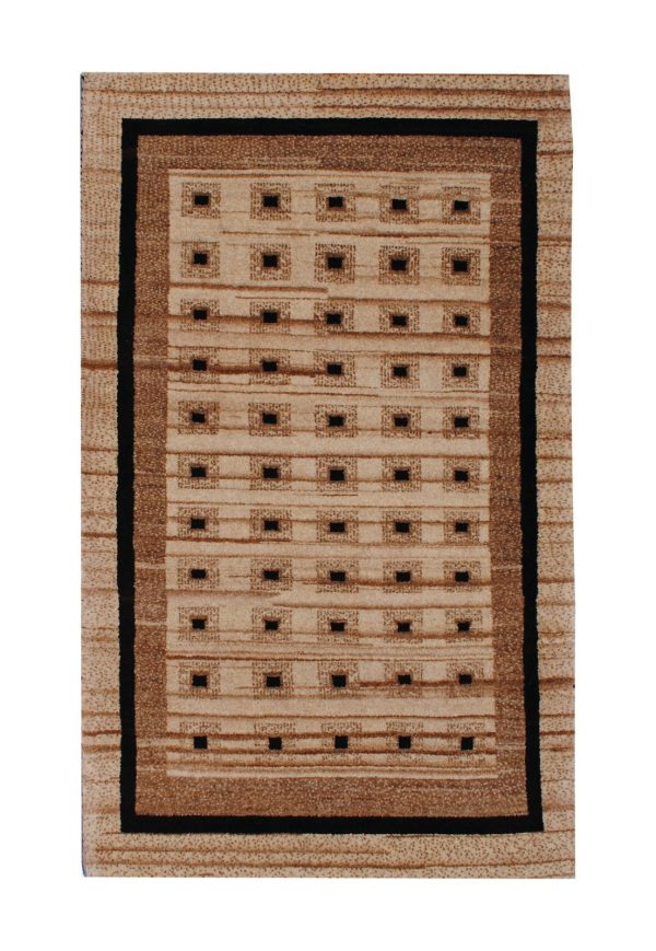 Gabbeh 2' 7" x 4' 1" Undyed Natural Wool Handmade Area Rug - Shabahang Royal Carpet