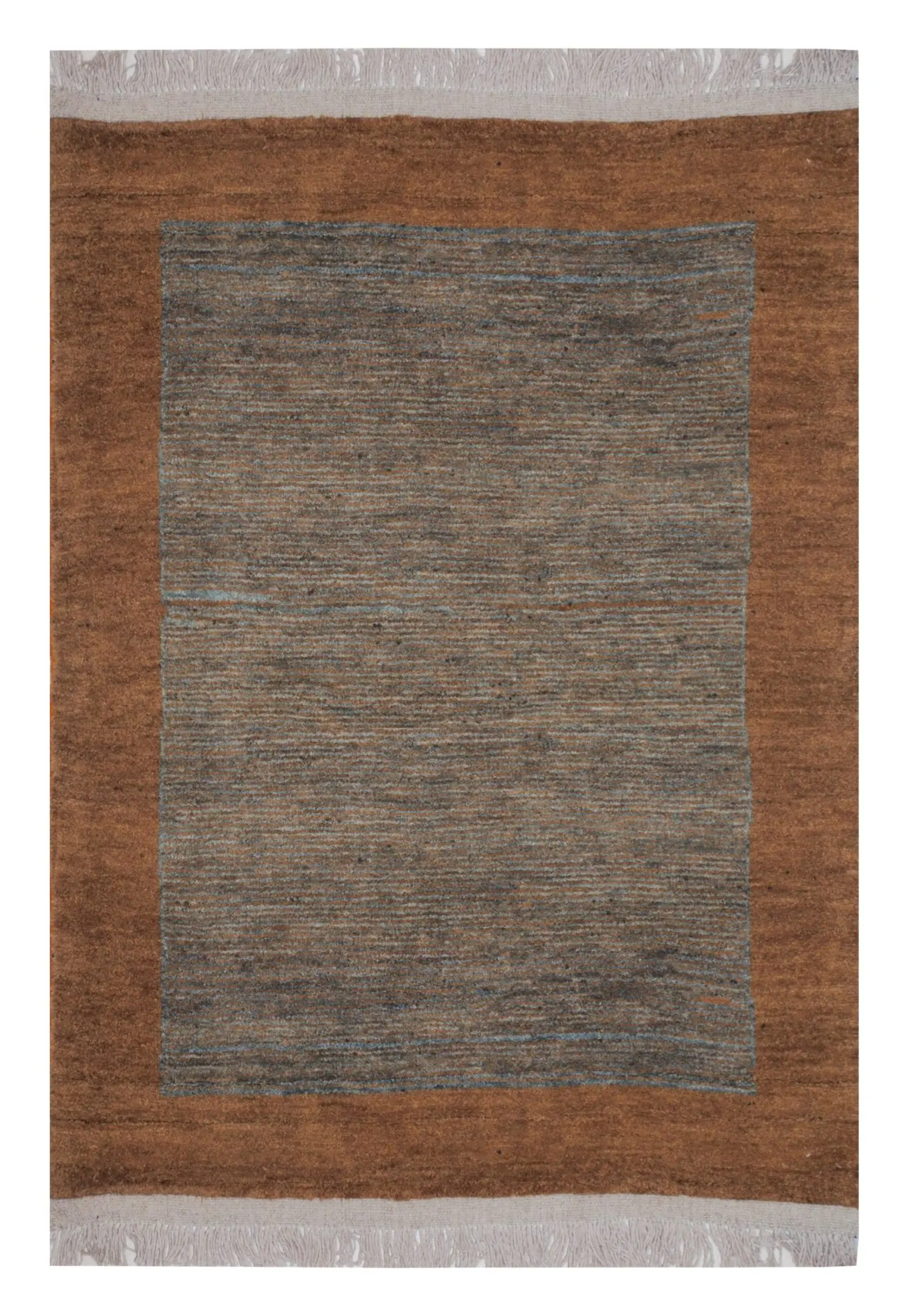 Persian Gabbeh Rug 3' 8" x 5' 6" Wool Handmade Area Rug - Shabahang Royal Carpet