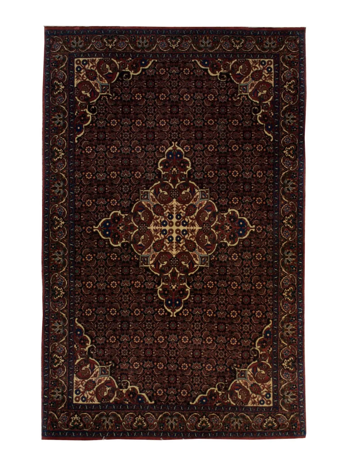Persian Bijar rug 3' 6" x 5' 7" Handmade Area Rug - Shabahang Royal Carpet