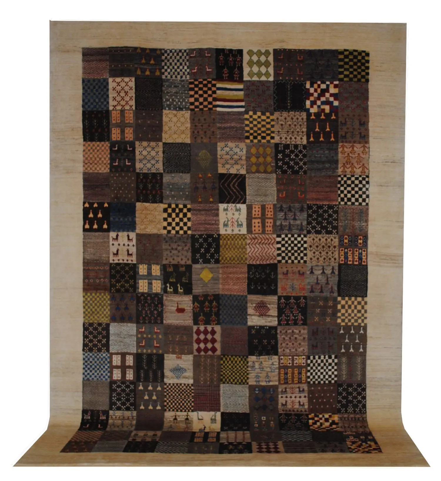 Persian Gabbeh rug 8' 3" x 12' 1" Wool Handmade Area Rug - Shabahang Royal Carpet