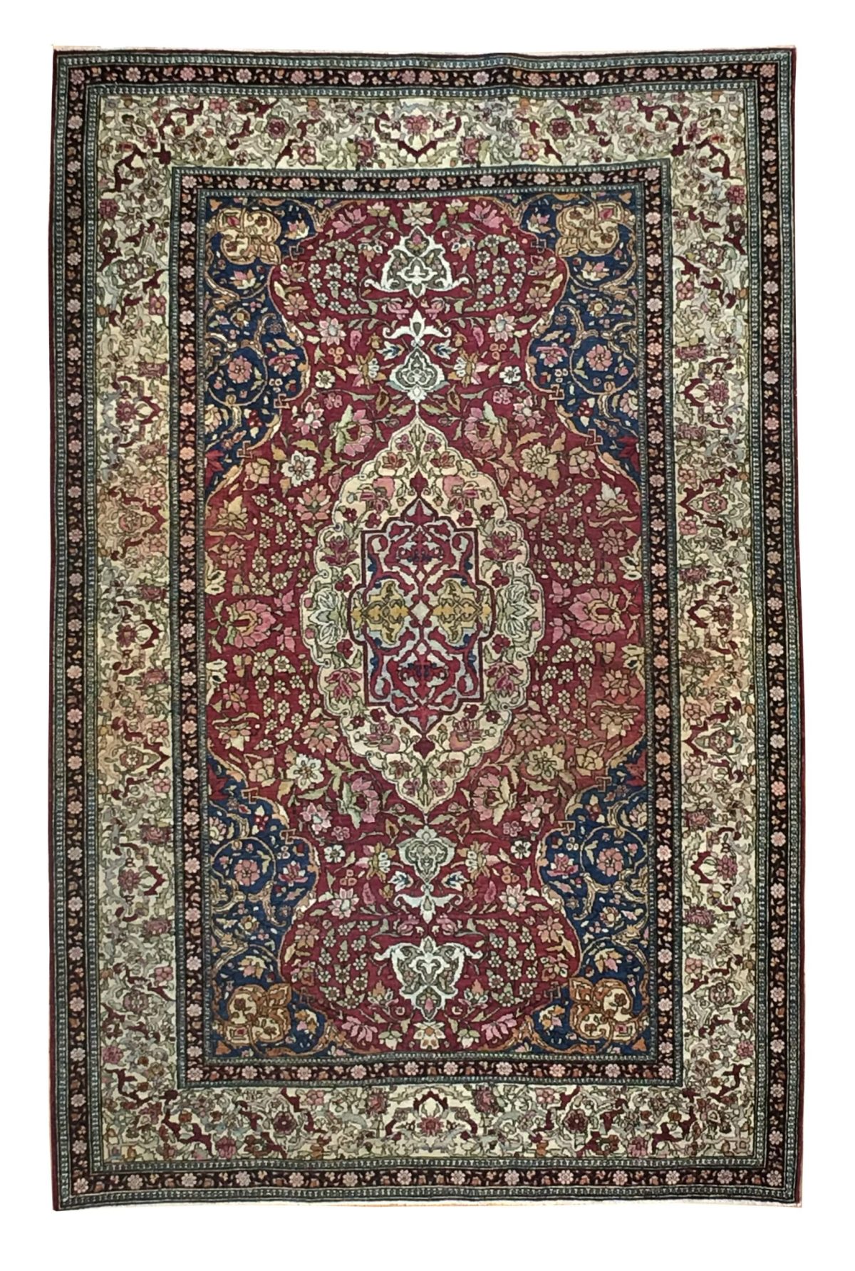 Antique Persian Esfahan 4' 4" x 7' 1" - Shabahang Royal Carpet