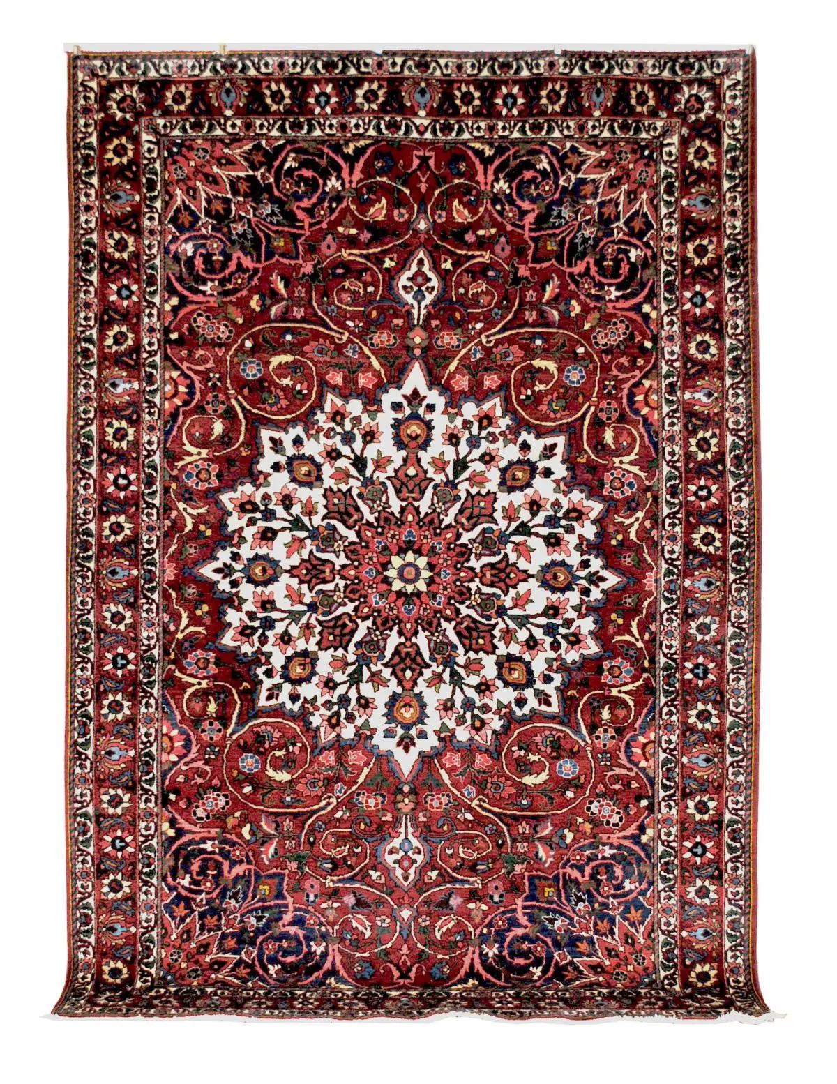 Vintage Persian Bakhtiari 6' 10" x 10' 6" Handmade Wool Area Rug - Shabahang Royal Carpet