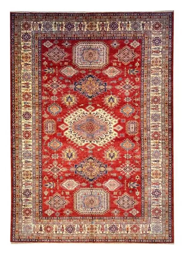 Super Kazak Rug 9' 10" x 13' 9" Handmade Area Rug - Shabahang Royal Carpet