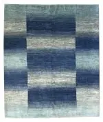 Persian Gabbeh blue rug 8' x 9' 7" Wool Handmade Area Rug - Shabahang Royal Carpet