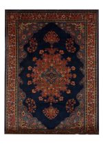 Vintage Persian Bakhtiari 7' 8" x 10' 7" Handmade Wool Area Rug - Shabahang Royal Carpet