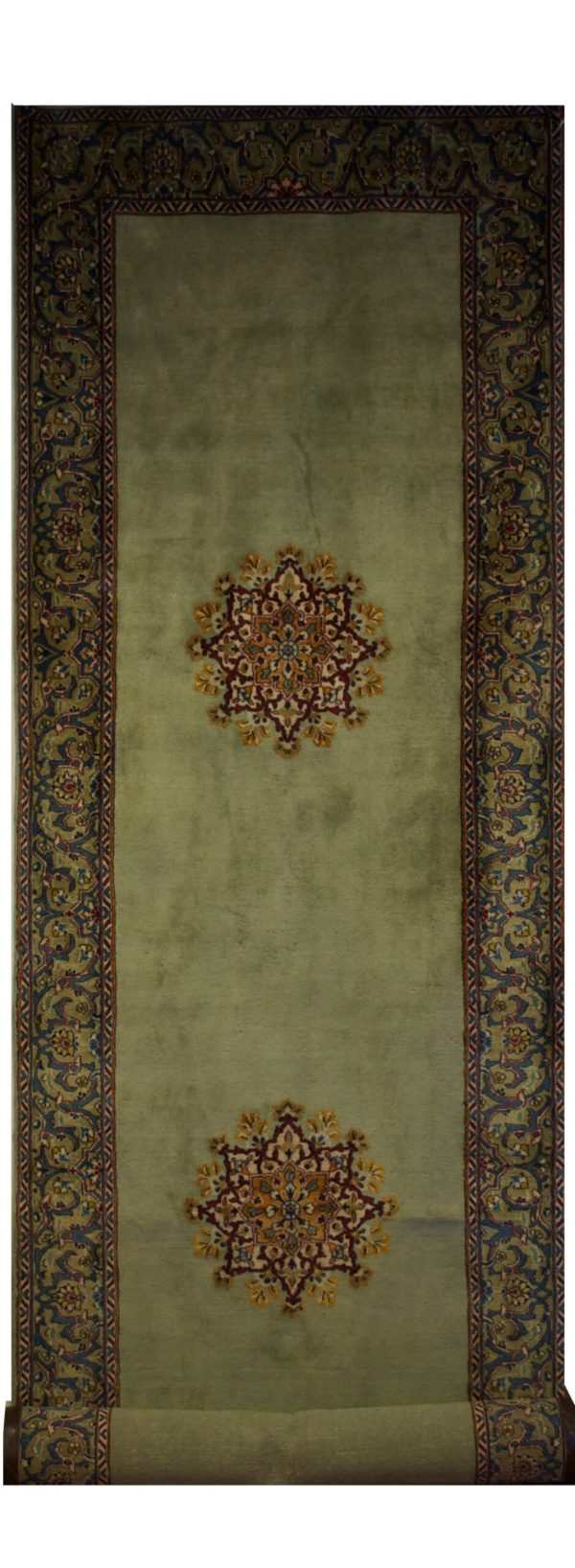 Vintage Persian Kerman 4' x 15' 7" - Shabahang Royal Carpet