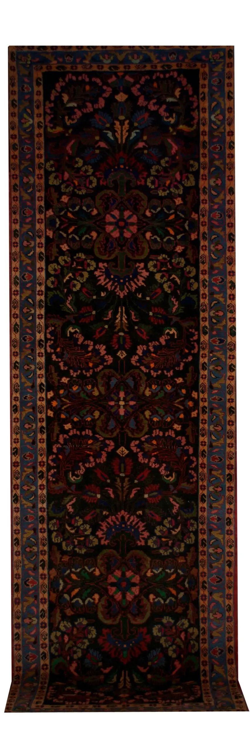 Vintage Persian Bakhtiari runner 3' 6" x 11' - Shabahang Royal Carpet