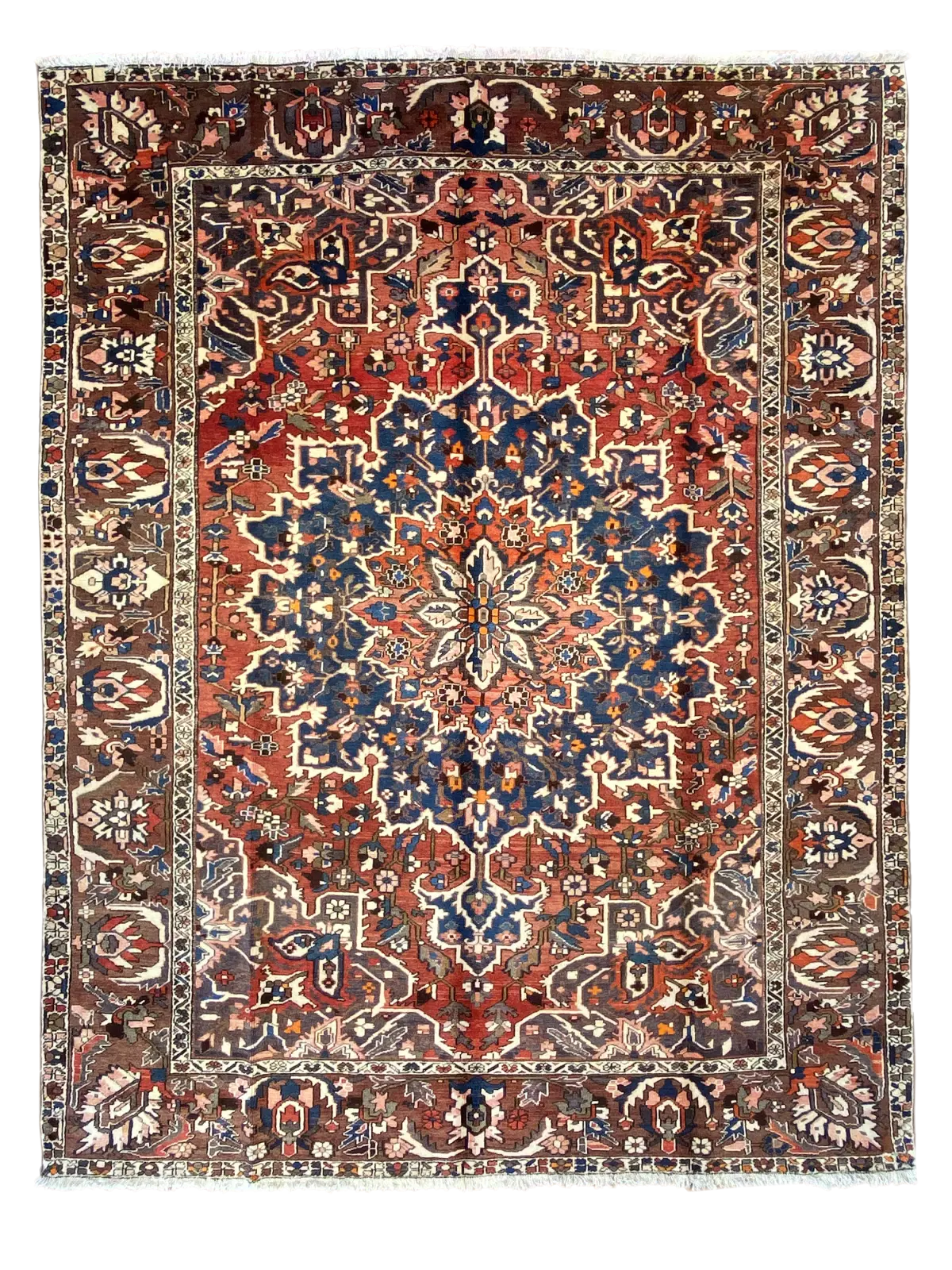 Vintage Bakhtiari rug 10' 2" x 12' 6" Handmade Area Rug - Shabahang Royal Carpet