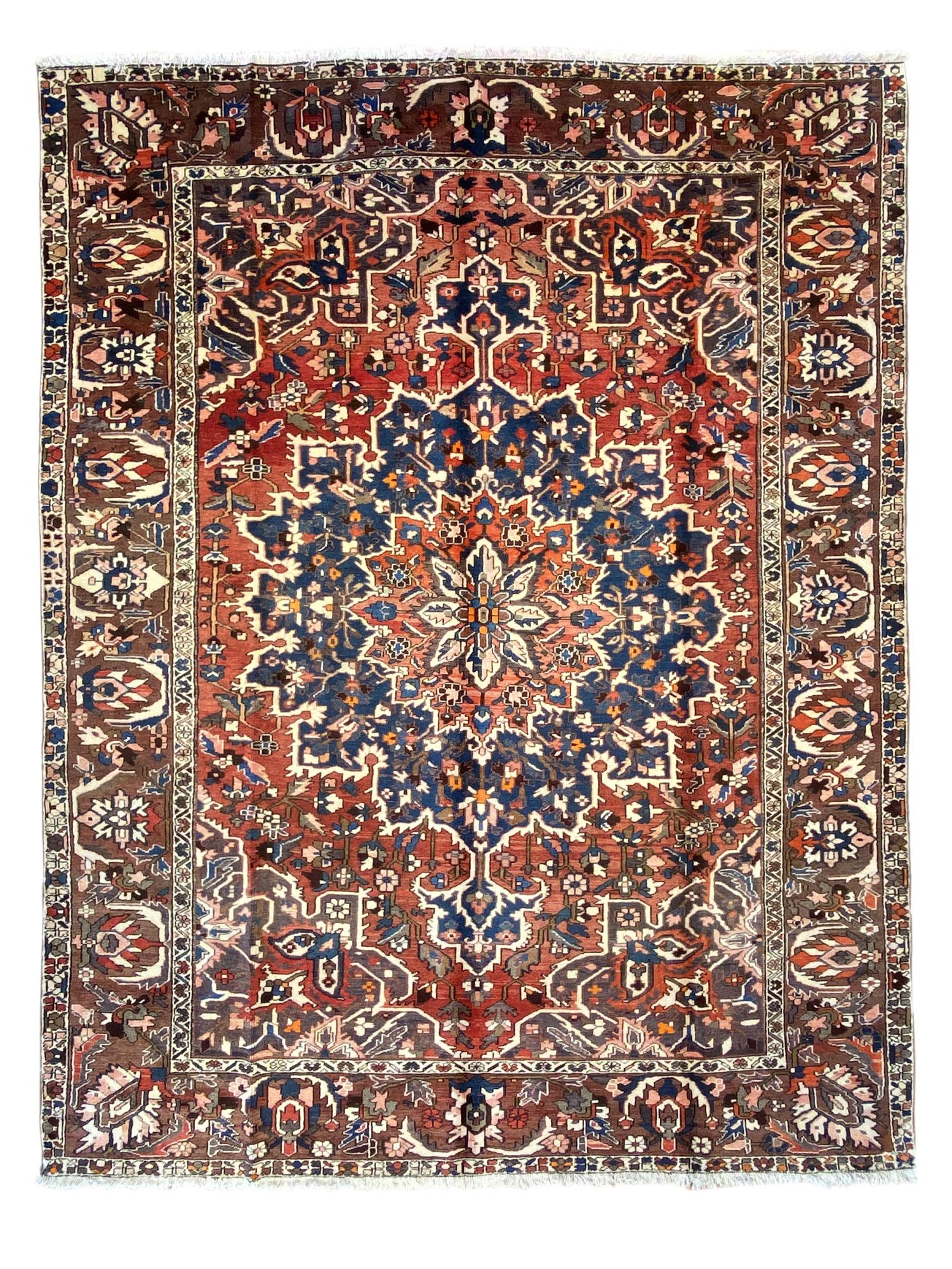 Vintage Bakhtiari rug 10' 2" x 12' 6" Handmade Area Rug - Shabahang Royal Carpet