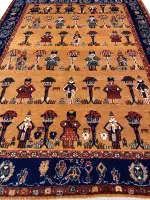 Persian Gabbeh 5' x 7' Wool Handmade Area Rug - Shabahang Royal Carpet