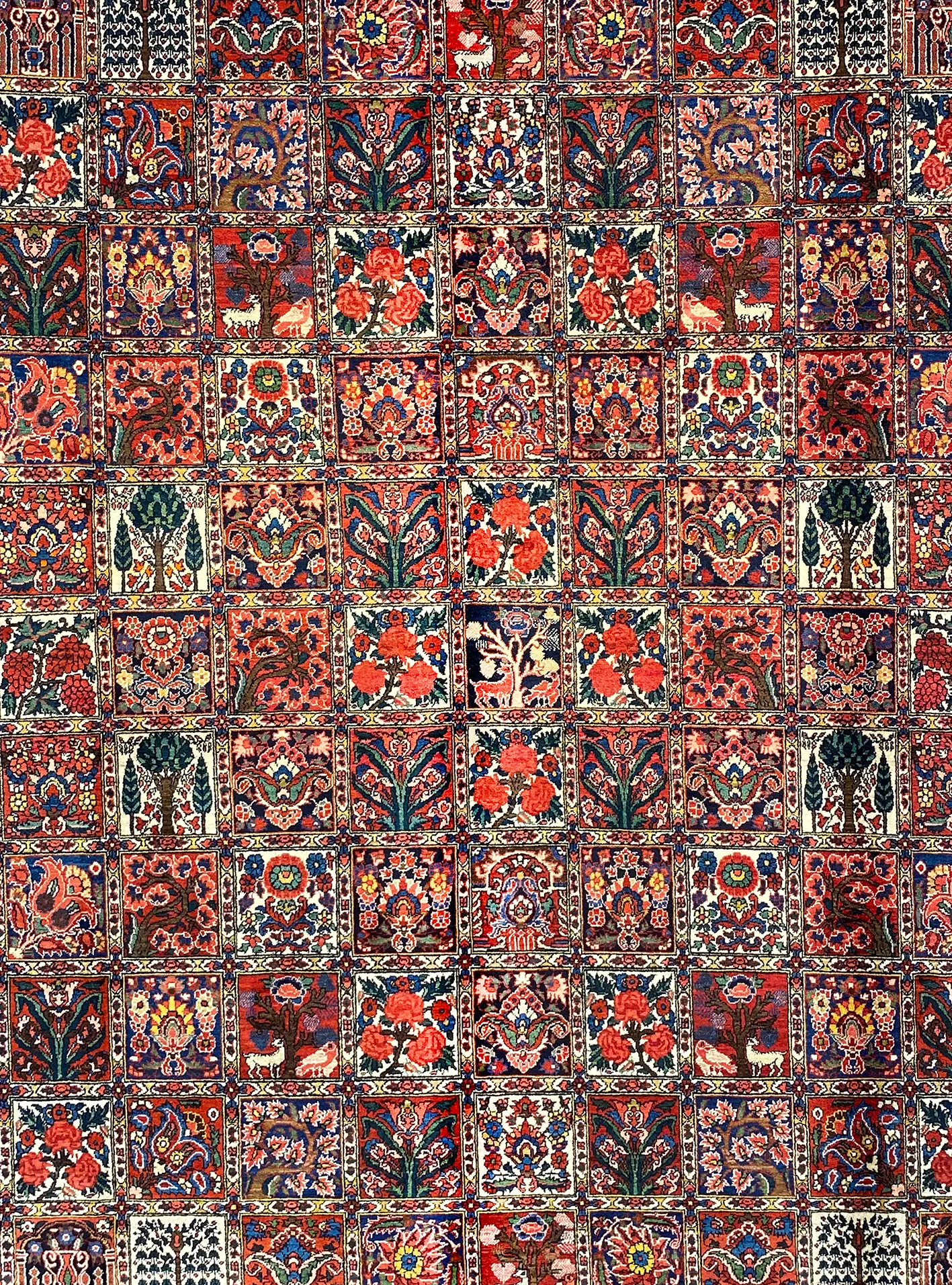 Antique Persian Bakhtiari 10' x 14' Handmade Area Rug - Shabahang Royal Carpet