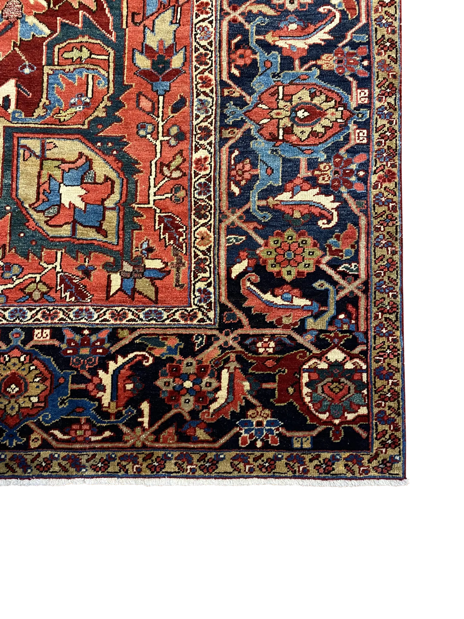 Antique Persian Heriz 9' 10" x 12' 10" Handmade Area Rug - Shabahang Royal Carpet