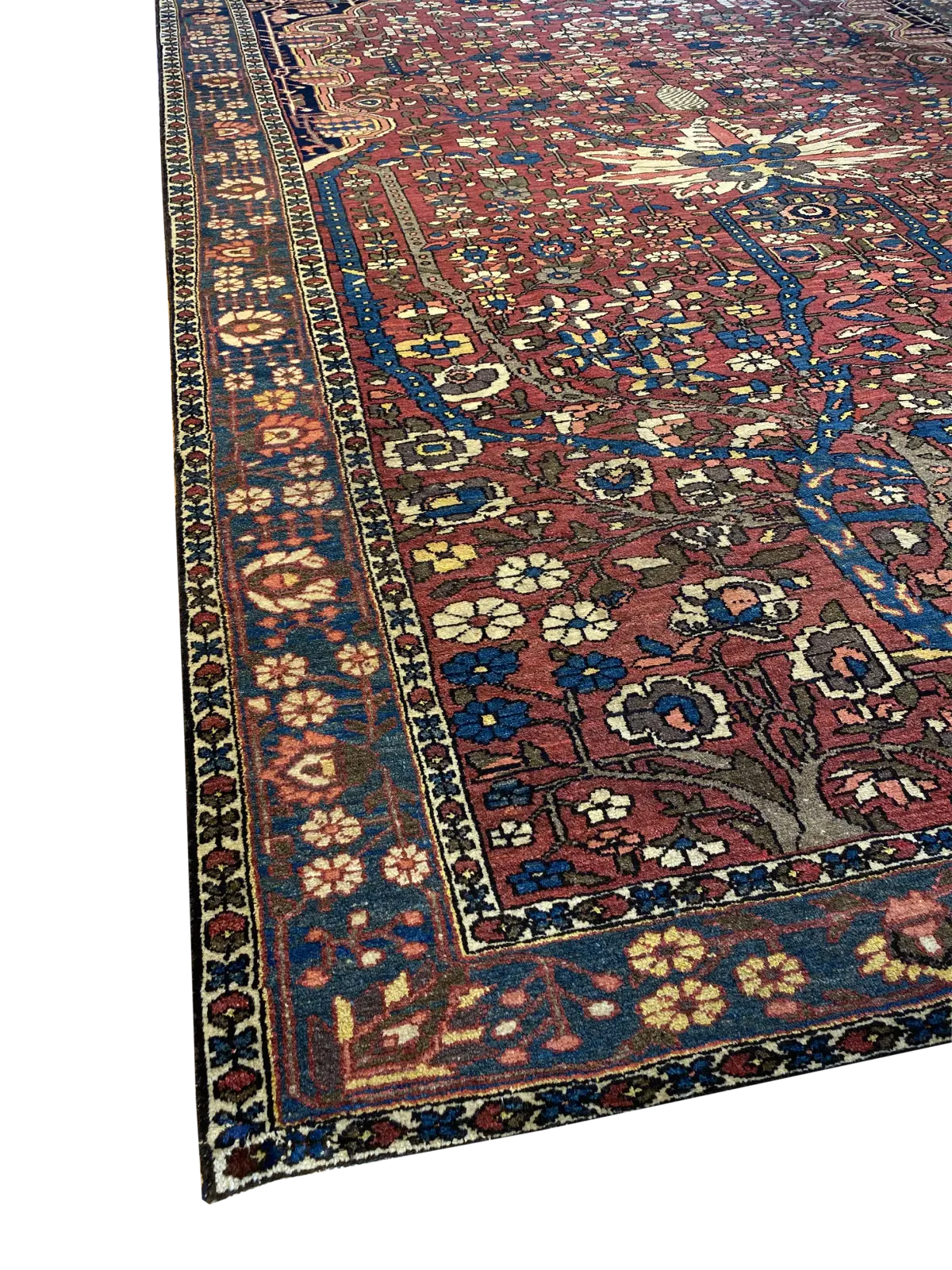 Antique Persian Bakhtiari 8' 3" x 12' Handmade Area Rug - Shabahang Royal Carpet