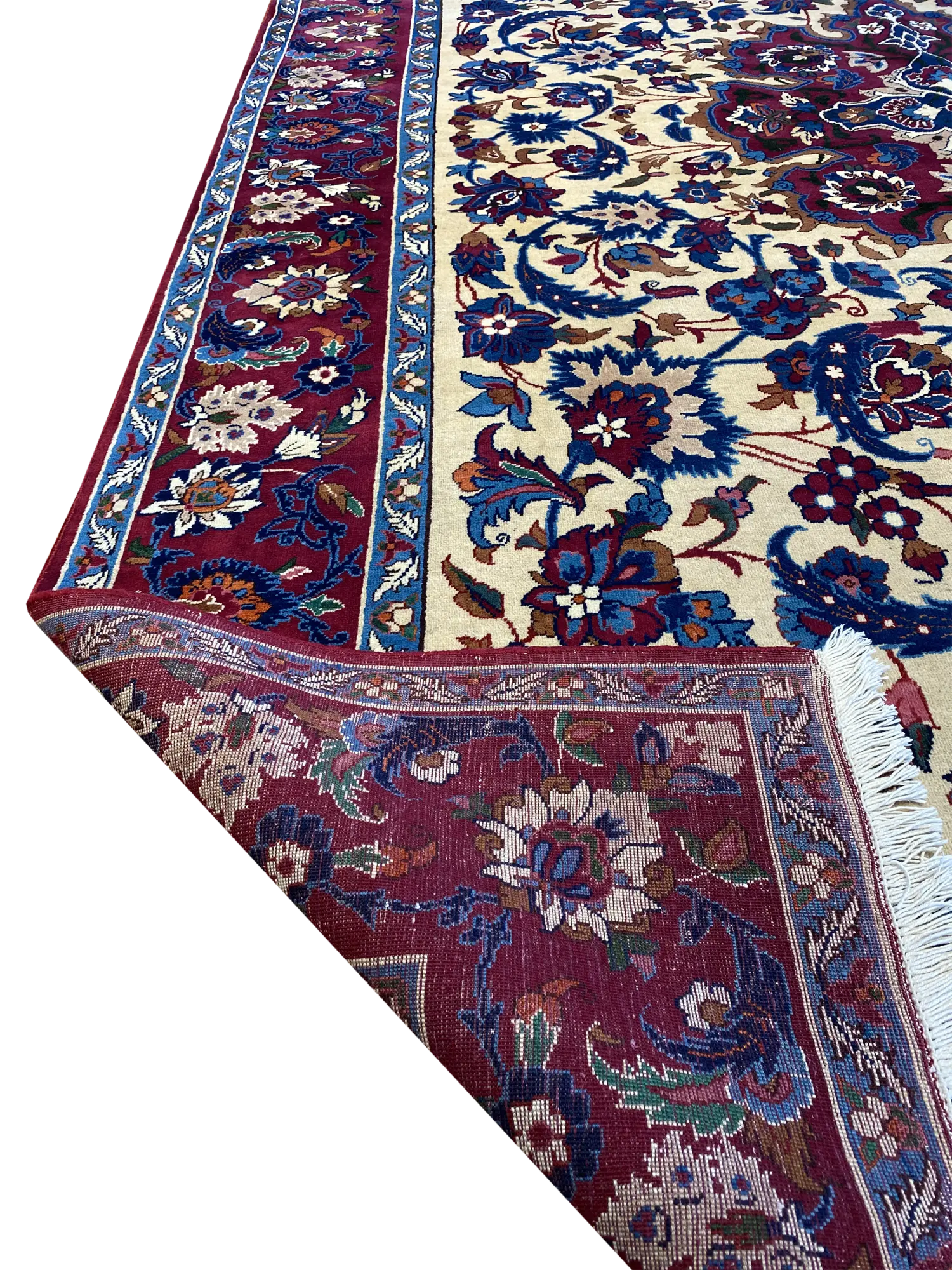 Vintage Persian Yazd 8' 1" x 11' 8" Handmade Area Rug - Shabahang Royal Carpet