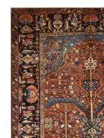 Antique Persian Bakhtiari 10' 6" x 12' 8" Handmade Area Rug - Shabahang Royal Carpet