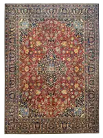 Antique Persian Kashan 10' 6" x 14' 3" - Shabahang Royal Carpet