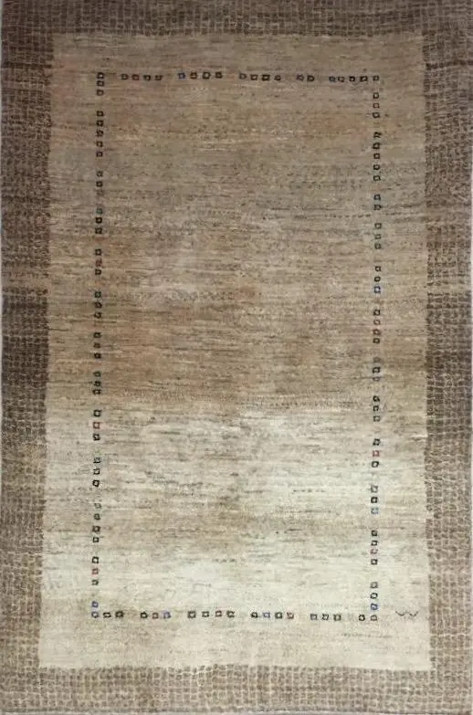 Persian Gabbeh Rug 3' 3" x 4' 11" Wool Handmade Area Rug - Shabahang Royal Carpet