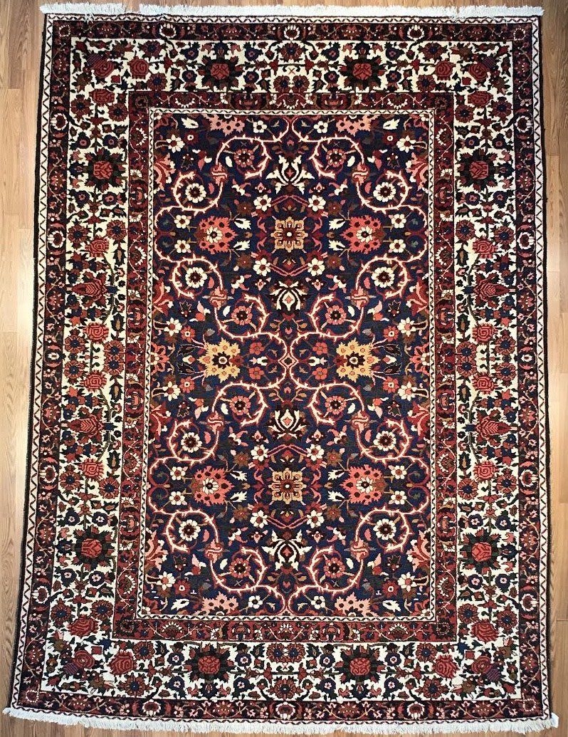 Vintage Persian Bakhtiari rug 8' 6" x 11' 5" Handmade Area Rug - Shabahang Royal Carpet