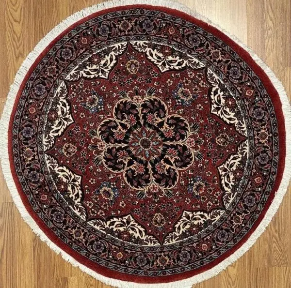 Persian Bijar 3' 8" x 3' 8" Handmade Area Rug - Shabahang Royal Carpet