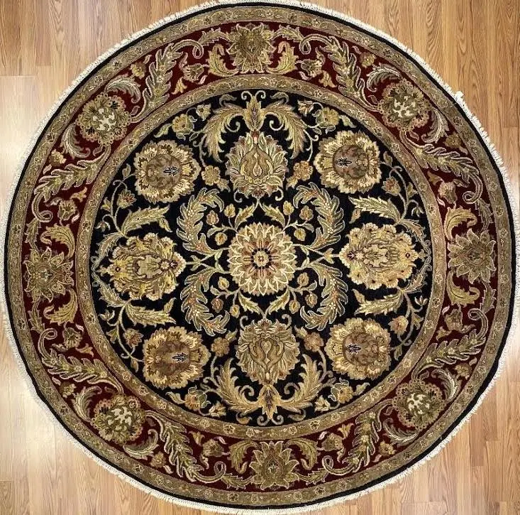 Agra 8' x 8' Handmade Area Rug - Shabahang Royal Carpet