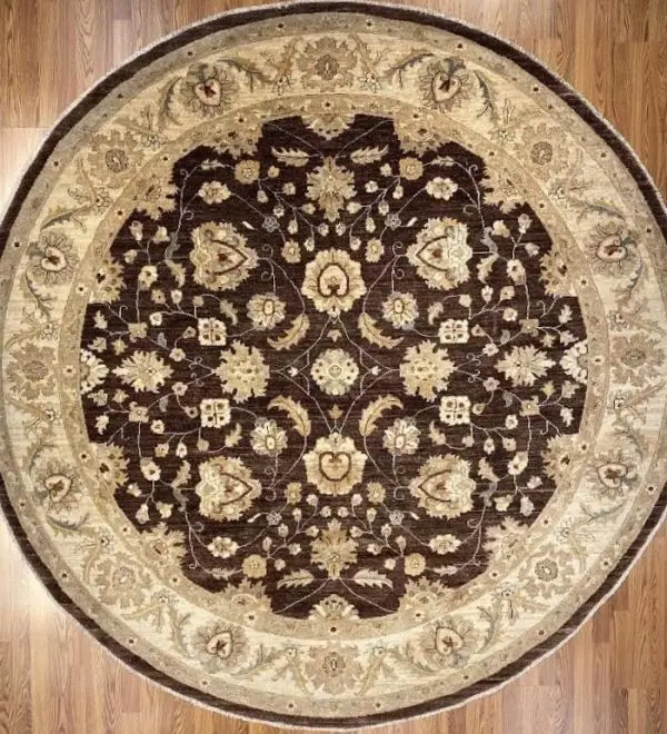 Peshawar 8' x 8' Handmade Area Rug - Shabahang Royal Carpet
