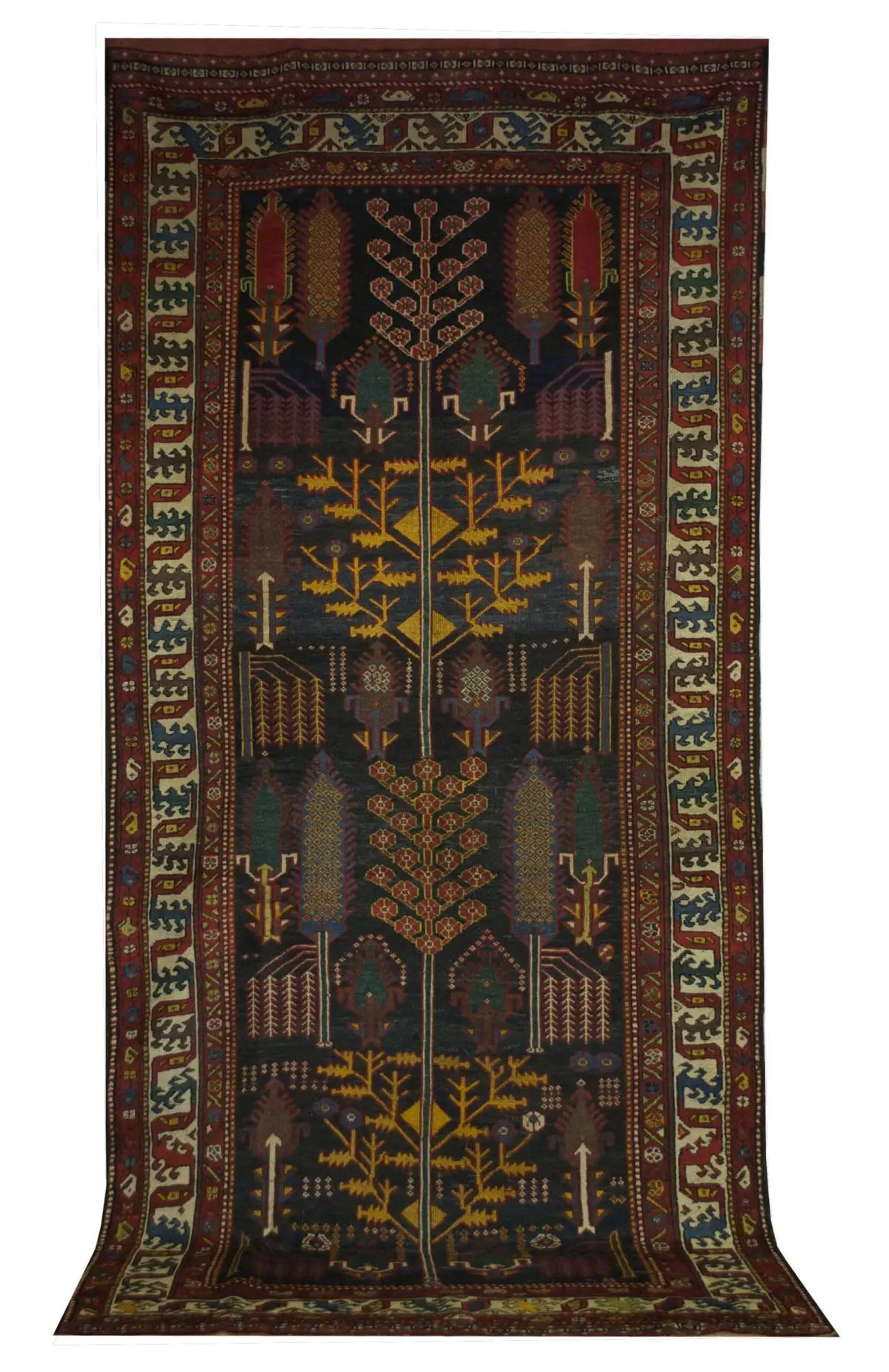 Antique Persian Bakhtiari 5' 2" x 11' 10" - Shabahang Royal Carpet