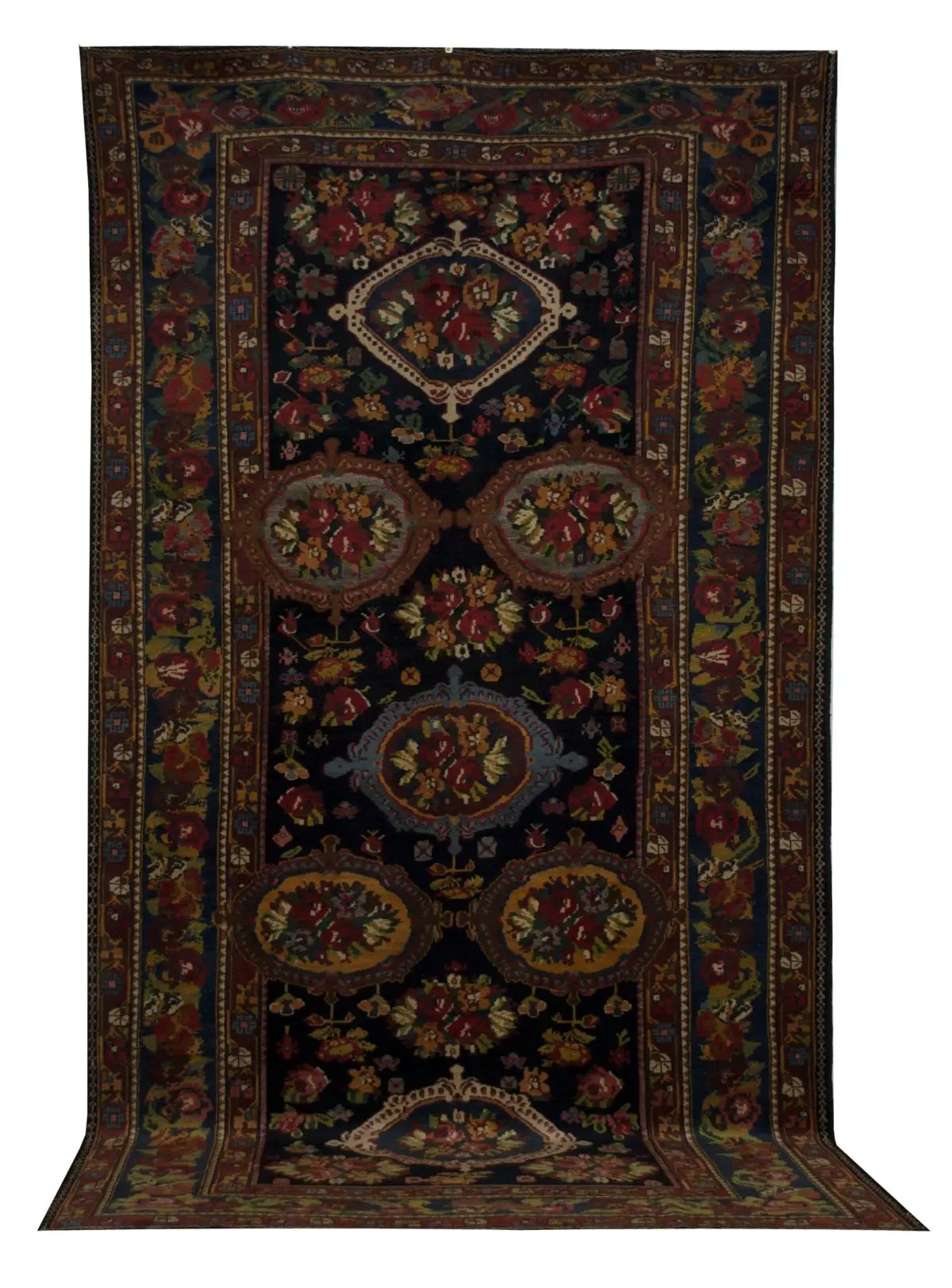 Antique Persian Bakhtiari Rug 6' x 12' - Shabahang Royal Carpet