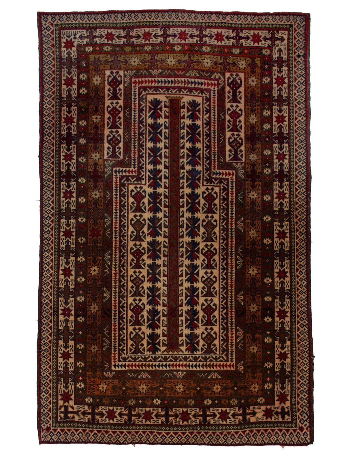 Balouchi Tribal 2' 9" x 4' 5" Wool Handmade Area Rug - Shabahang Royal Carpet