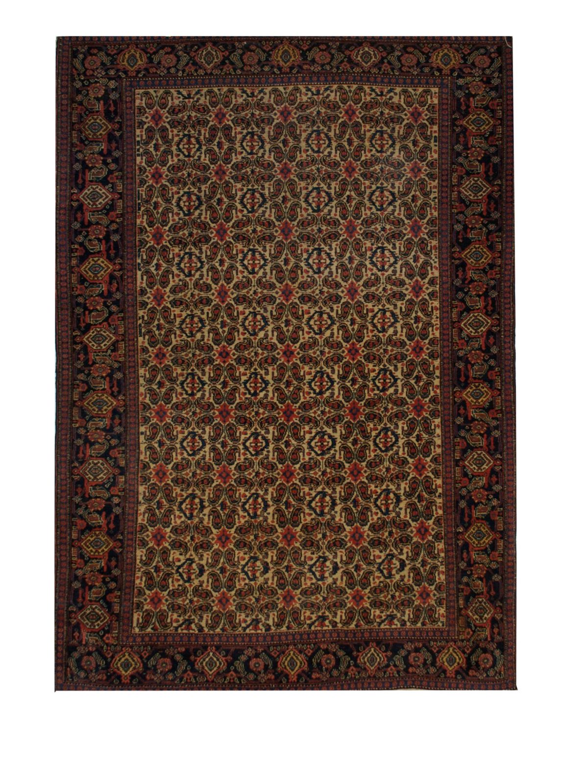 Antique Persian Seneh 5' 1" x 7' 5" - Shabahang Royal Carpet