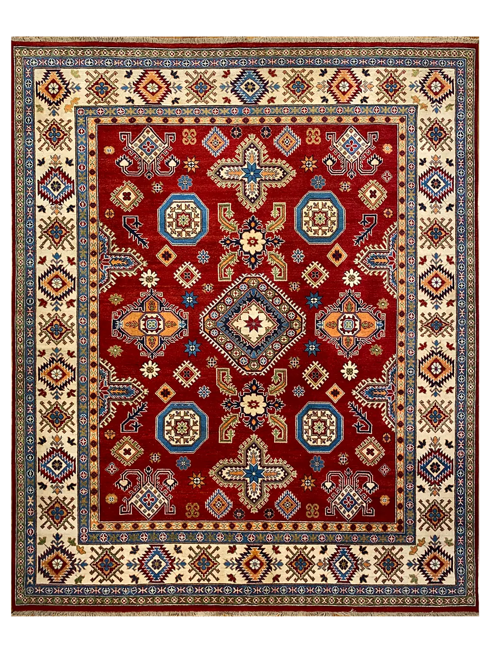Kazak 7' 11" x 9' 8" Handmade Area Rug