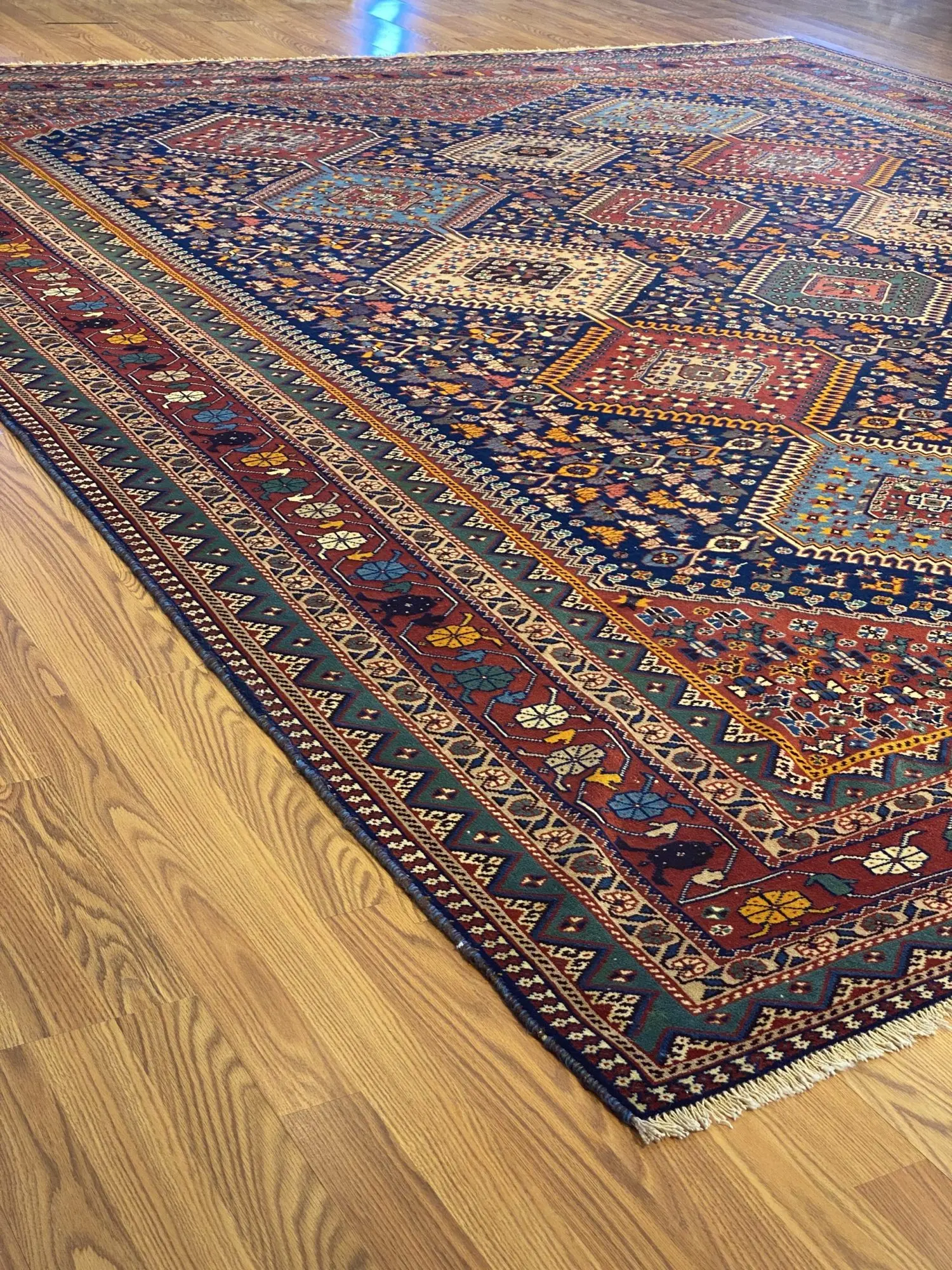 Antique Persian Yallameh 10' 7" x 12' 6"