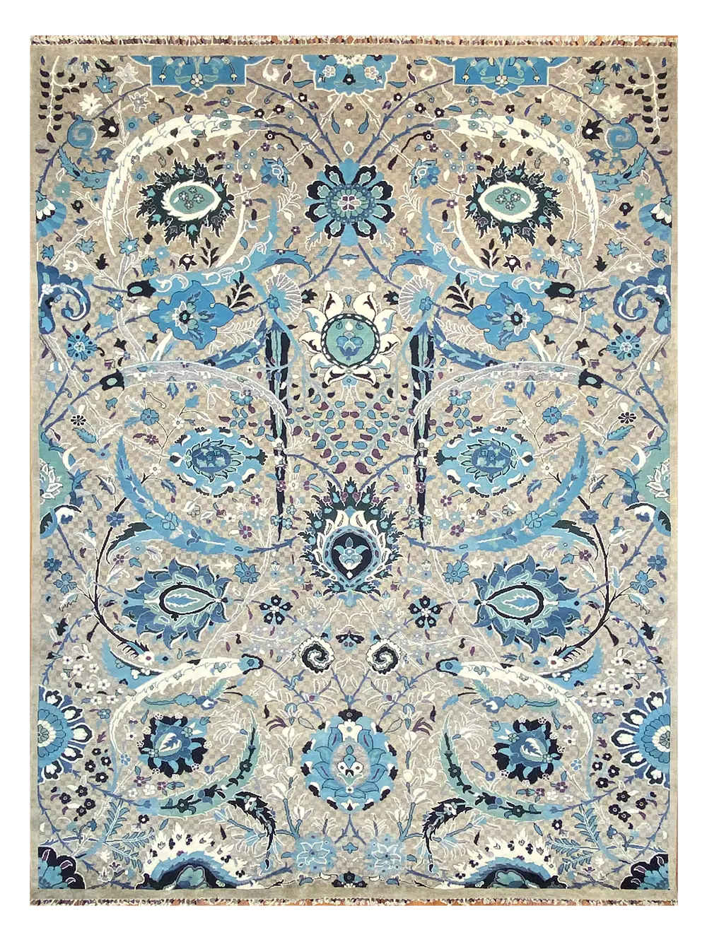 Modern Kerman 10' x 13' 11" Handmade Area Rug